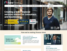 Tablet Screenshot of fairerfinance.com